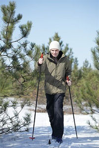 Cross Country Skiing in the miles of back country